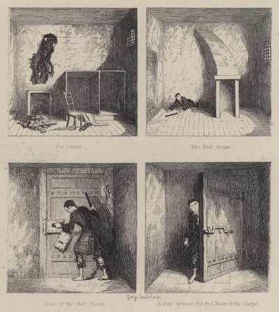 Illustrasjon for Jack Sheppard (gravering) av George (after) Cruikshank