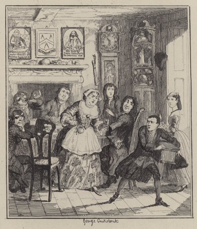 Illustrasjon for Jack Sheppard (gravering) av George (after) Cruikshank