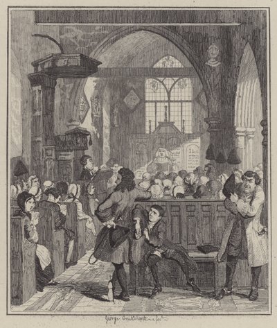 Illustrasjon for Jack Sheppard (gravering) av George (after) Cruikshank