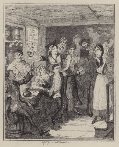 Illustrasjon for Jack Sheppard (gravering) av George (after) Cruikshank