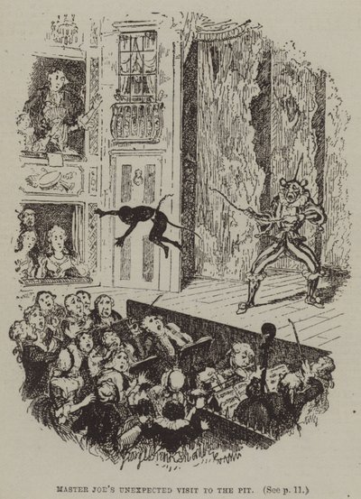 Mester Joes uventede besøk i gropen (gravering) av George (after) Cruikshank