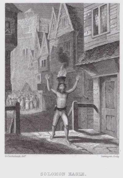 Solomon Eagle (gravering) av George (after) Cruikshank