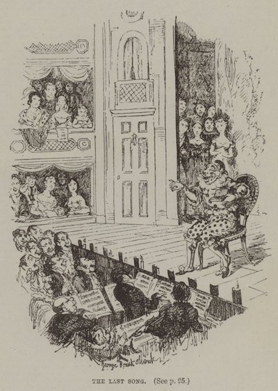 Den siste sangen (gravering) av George (after) Cruikshank