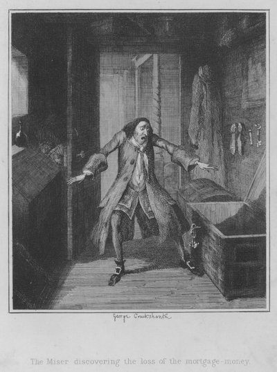 Gjæringen oppdager tapet av pantepengene (gravering) av George (after) Cruikshank