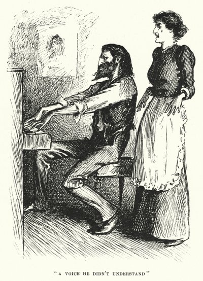Illustrasjon for Trilby av George du Maurier (gravering) av George (after) Du Maurier