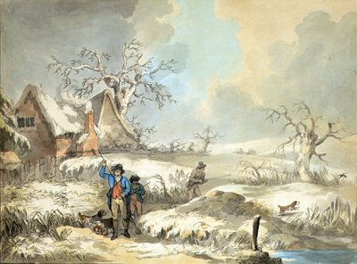 Snipe Shooting, etset av Thomas Rowlandson (1756-1827), pub. av J. Harris av George (after) Morland