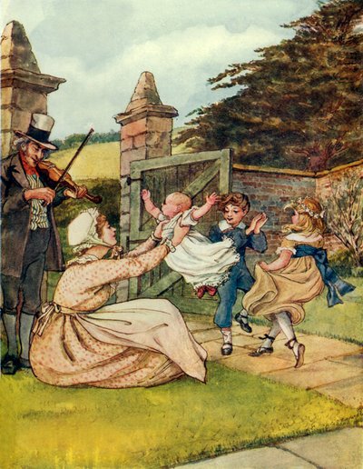 Dansende sang (fargelitografi) av George 9th Earl of Carlisle Howard