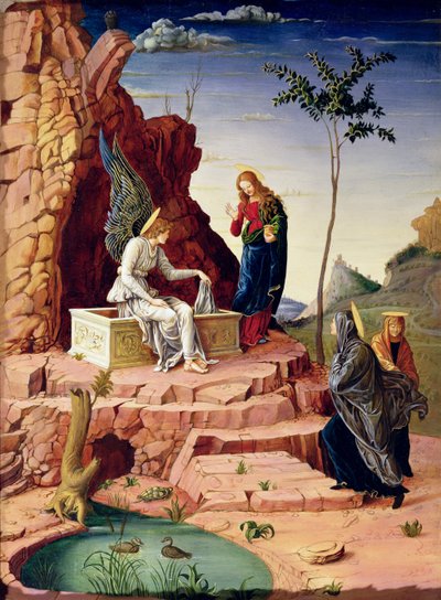 Hellige kvinner ved Kristi grav, etter Mantegna, 1869 av George, 9th Earl of Carlisle Howard
