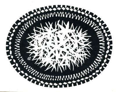 Elliptisk design (skrapebrett) av George Adamson