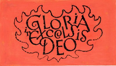 Gloria i Excelsis Deo, 1970-tallet (indisk blekk på gjennomsiktighet over gouache på papir) av George Adamson