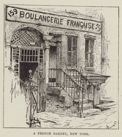 Et fransk bakeri, New York av George Augustus Sala