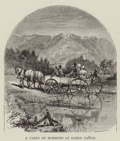 Et parti av mormoner på Ogden Canon av George Augustus Sala