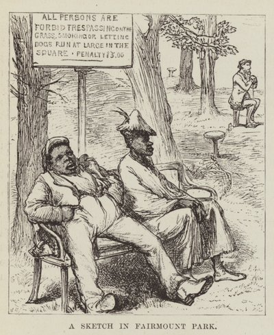 En skisse i Fairmount Park av George Augustus Sala
