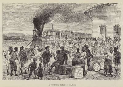 En Virginia jernbanestasjon av George Augustus Sala