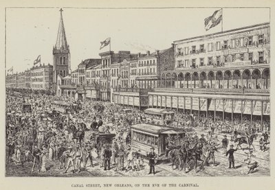 Canal Street, New Orleans, på kvelden for karnevalet av George Augustus Sala