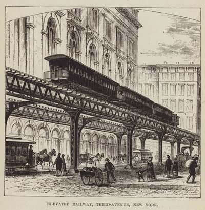 Elevated Railway, Third-Avenue, New York av George Augustus Sala