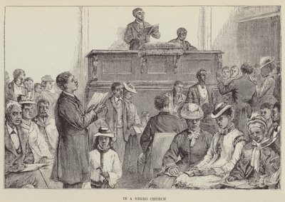 I en svart kirke (gravering) av George Augustus Sala