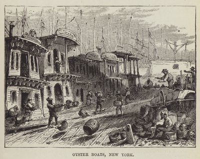 Oyster Boats, New York av George Augustus Sala