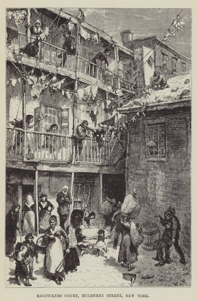 Ragpickers Court, Mulberry Street, New York av George Augustus Sala