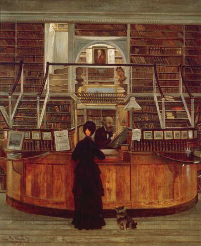 Philadelphia bibliotek, 1875 av George Bacon Wood