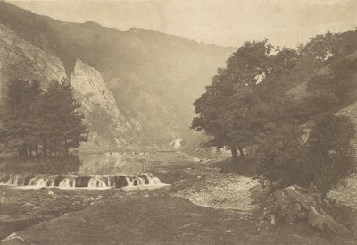 Inngang til Dove Dale, Derbyshire, 1880-tallet, trykt 1888., 1880-tallet, trykt 1888. av George Bankart