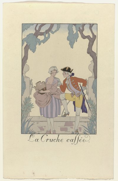 Falbalas og Fanfreluches for 1925: La Cruche caffée av George Barbier