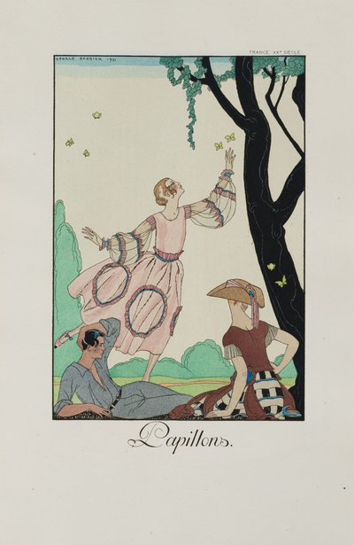 Frills and frills: Butterflies, 1921. av George Barbier