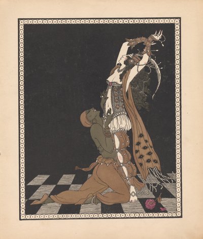 Ida Rubinstein og Vaslav Nijinsky i balletten Scheharazade av George Barbier