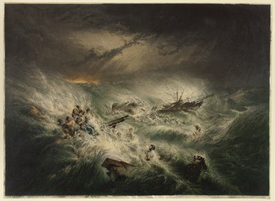 The Wreck of the Reliance (12. november 1842) av George Baxter