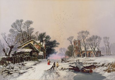 Vinter (trykk) (se også 46506) av George Baxter