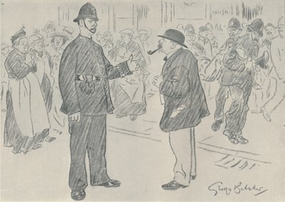 Politiet og folket, 1920 av George Belcher