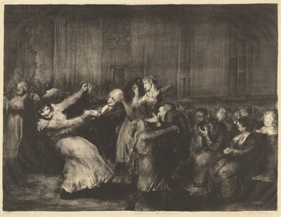 Dans i et galehus av George Bellows
