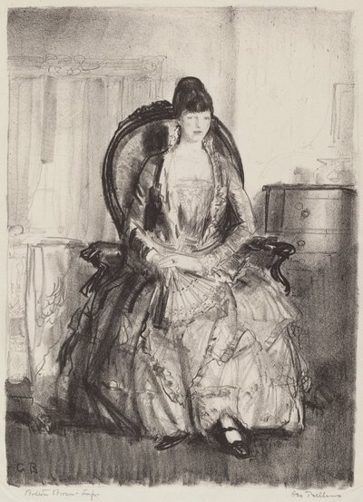 Dame med vifte av George Bellows