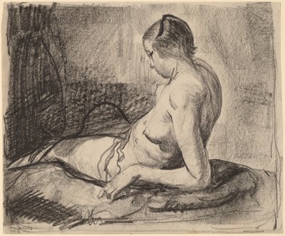 Naken jente liggende av George Bellows