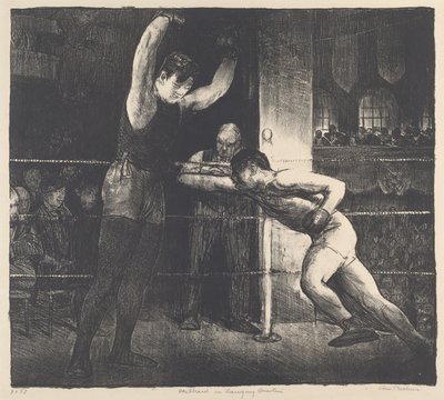Willard i treningskvarteret av George Bellows