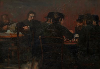 Sjakkspillere av George Benjamin Luks