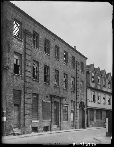 Norfolk Iron Works, Coslany Street, Norwich, Norfolk, 1942. av George Bernard Mason
