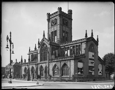 St John the Baptist's Church, Fleet Street, Bablake, Coventry, 1941. av George Bernard Mason