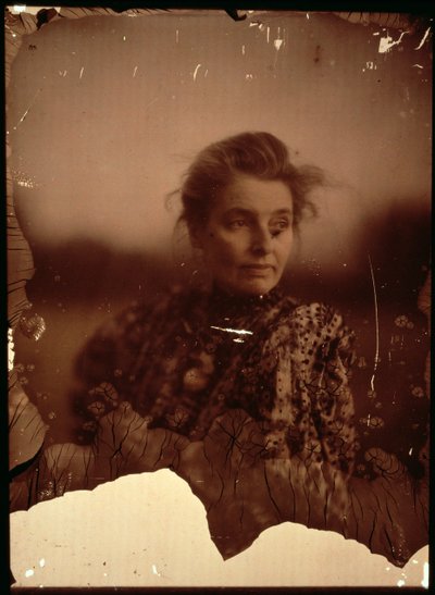 Portrettfotografi av Beatrice Webb (1858-1943) (autokromt bilde) (se også 2900) av George Bernard Shaw