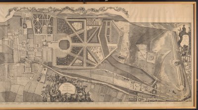 En topografisk undersøkelse av Parish of Kensington med planer og høyder av Royal Palace and Gardens, Hyde Park og Knightsbridge av George Bickham