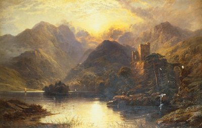 En Highland Loch av George Blackie Sticks