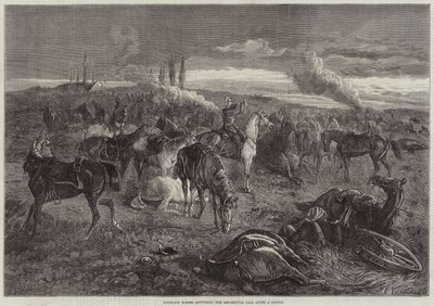 Rytterløse hester som svarer på Regimental Call etter en kamp av George Bouverie Goddard