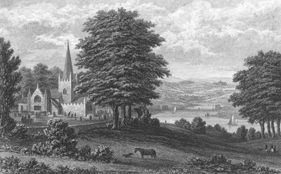 Whippingham Church, Isle of Wight, 1851 av George Brannon