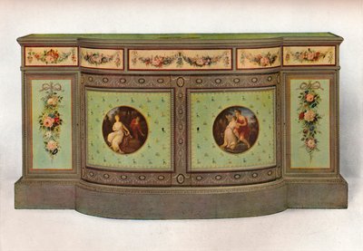 Kommode, c1785 av George Brookshaw