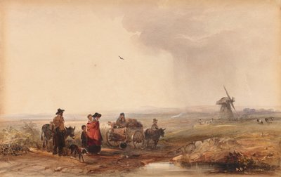 Sigøynerleir, Holland, 1800-tallet. av George Bryant Campion