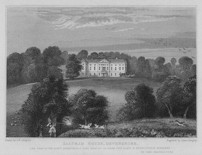 Saltram House, Devonshire (gravering) av George Bryant Campion