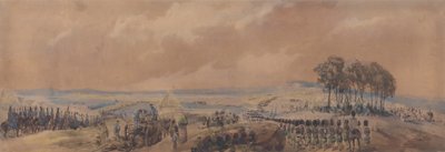 Tropper vender tilbake til leiren ved Chobham av George Bryant Campion