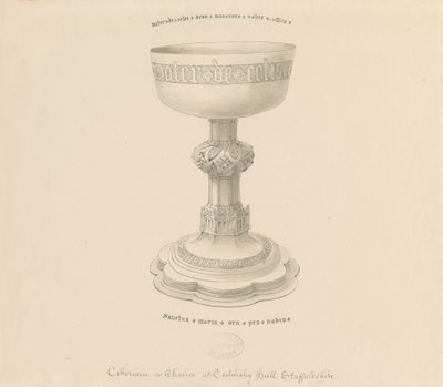 Teddesley Park - Chalice: penntegning, nd [?19th cent] (tegning) av George Buckler