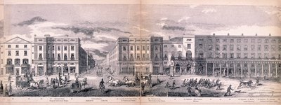 Panorama over London, 1849 av George C Leighton