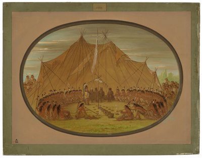 En hundefest - Sioux av George Catlin
